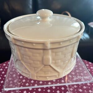 Longaberger Ivory Drum Crock